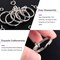 450-Piece 1" (25mm) Silver Keychain Rings Kit – Includes 150 Keychain Rings with Chains, 150 Jump Rings, and 150 Screw Eye Pins for Jewelry Making and DIY Crafts (Silver)